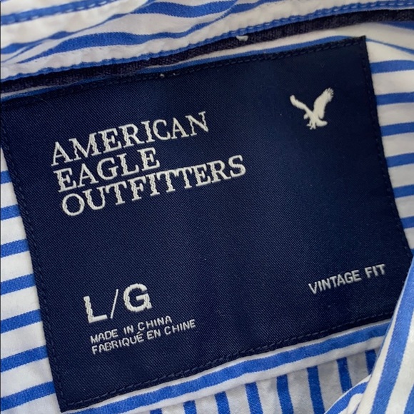 NWOT American Eagle pinstripe button down - Picture 4 of 5